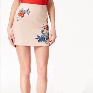 NWOT Guess Pastel Pink Faux Leather Skirt